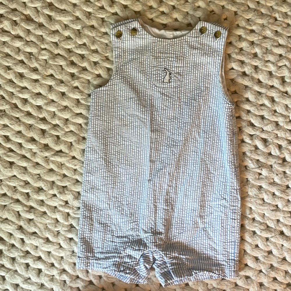 Easter Bunny Sear sucker Romper